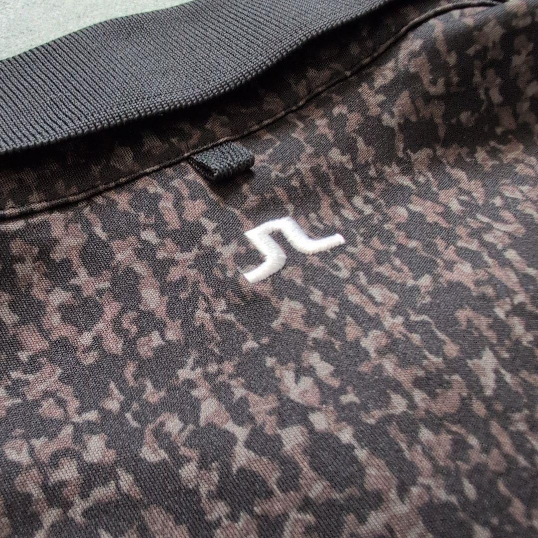 【極美品】ジェイリンドバーグゴルフ　デジタル迷彩柄　ポロシャツ長袖　刺繍ロゴ　M