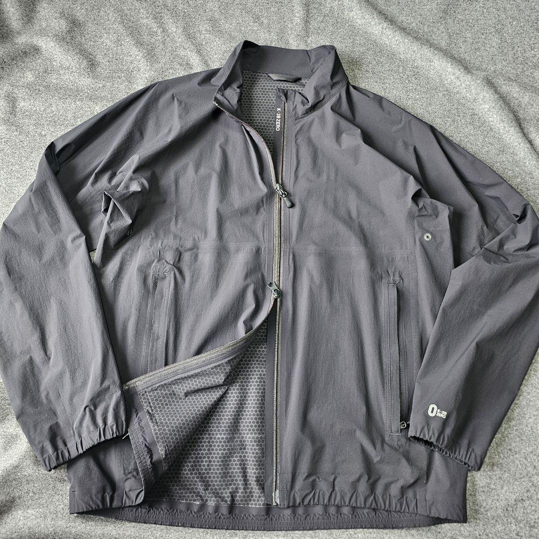 【K-3B ZERO】無縫製Zシリーズビッグロゴ 撥水ブルゾンジャケット 黒LL