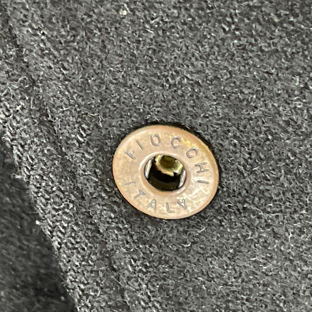 DOMON ドモン スタジャン ブラック 黒 袖レザー デカロゴ M