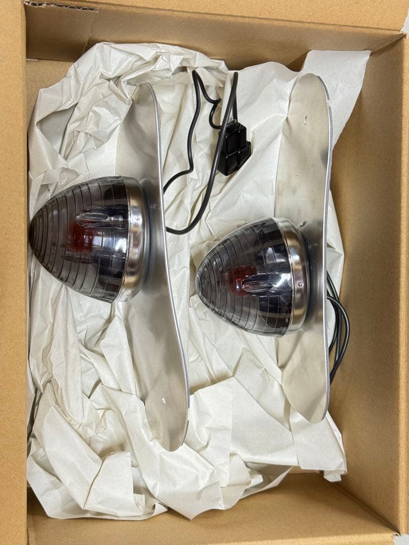 ミラジーノ 砲弾型 フロントウィンカー 土台プレート付 (左右セット)