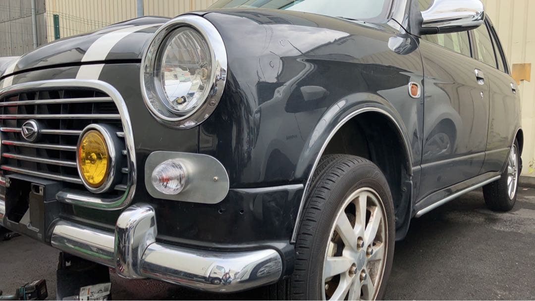 ミラジーノ 砲弾型 フロントウィンカー 土台プレート付 (左右セット)