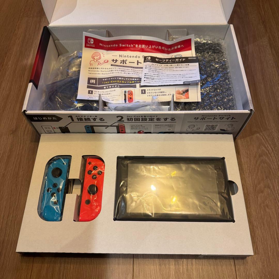 Nintendo Switch 青/赤 + Sports Party 付属品完品