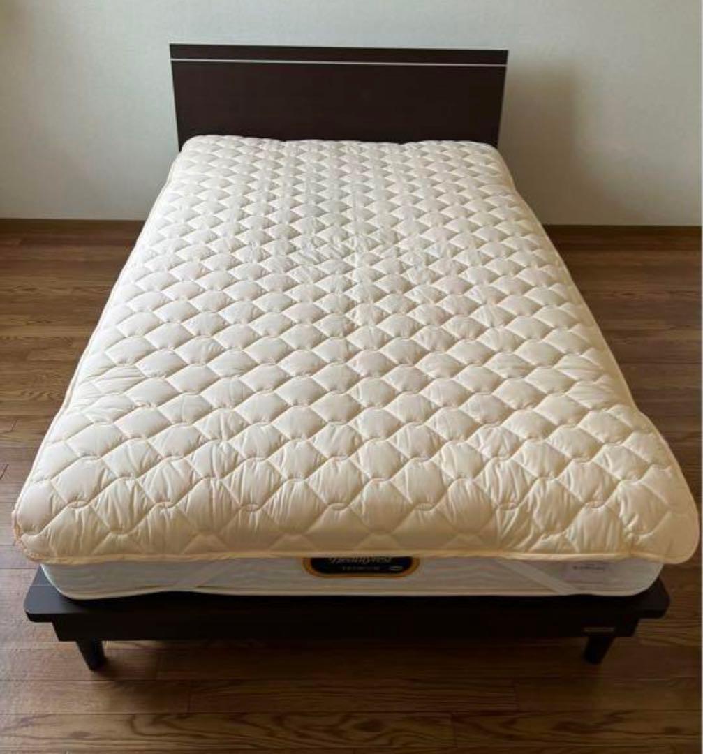 シモンズ ビューティレストプレミアム ゴールデンバリュー最新モデル 羊毛パッド付