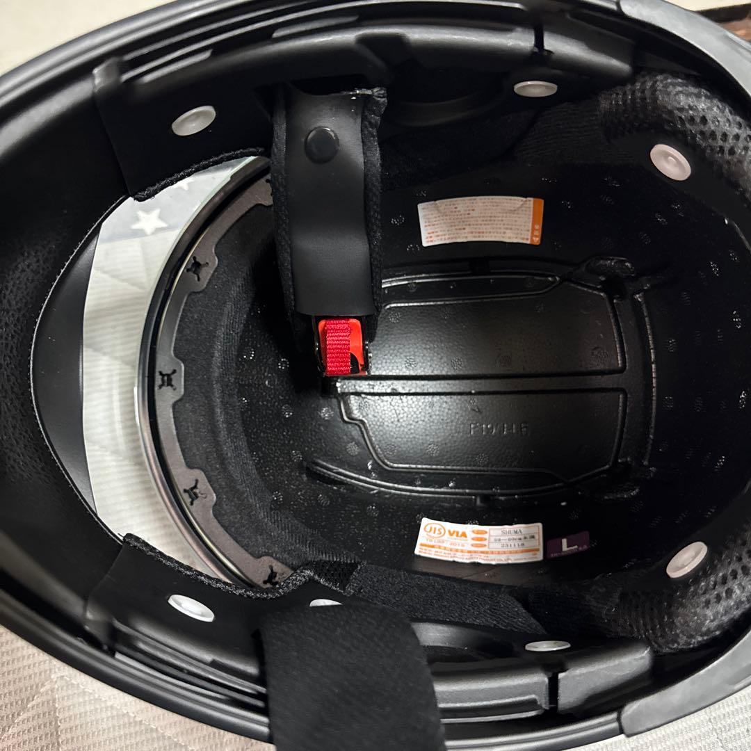 kabuto shuma フルフェイスヘルメット　白　ホワイト　Lサイズ