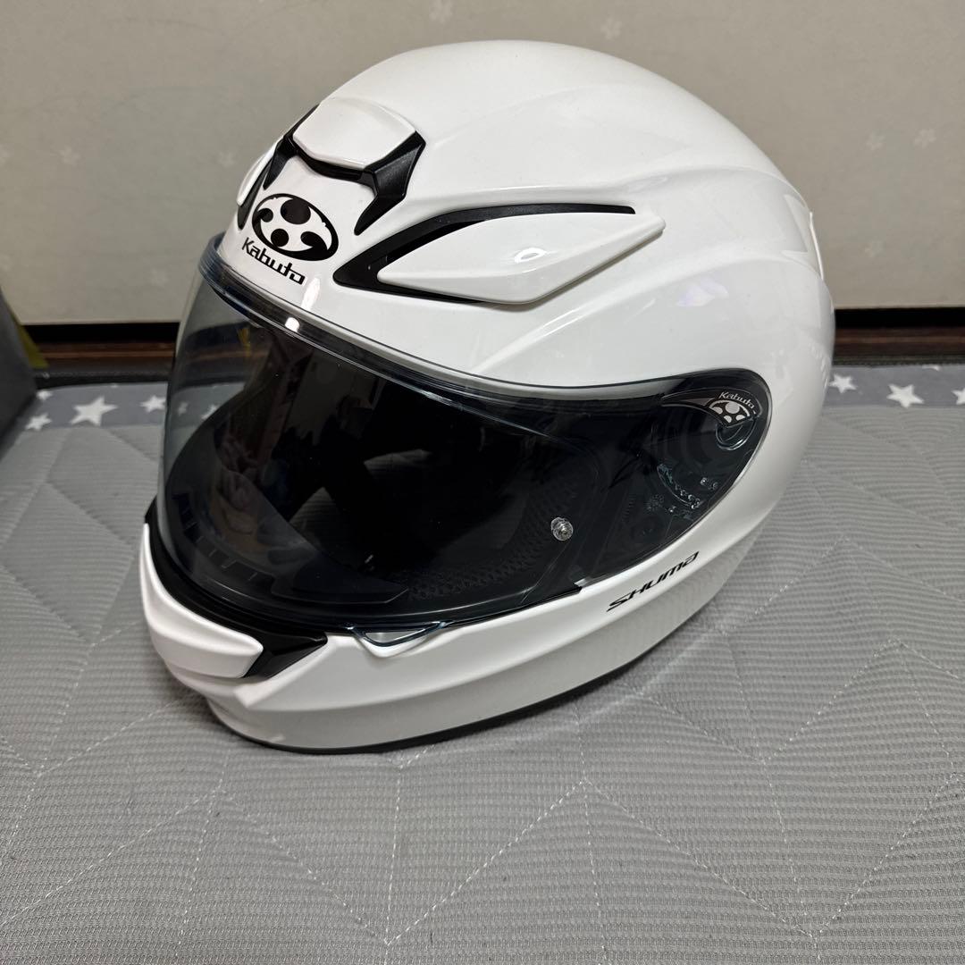 kabuto shuma フルフェイスヘルメット　白　ホワイト　Lサイズ