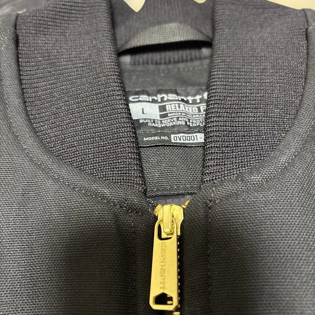 カーハート CARHARTT ダックベスト キルティング ブラック Lサイズ