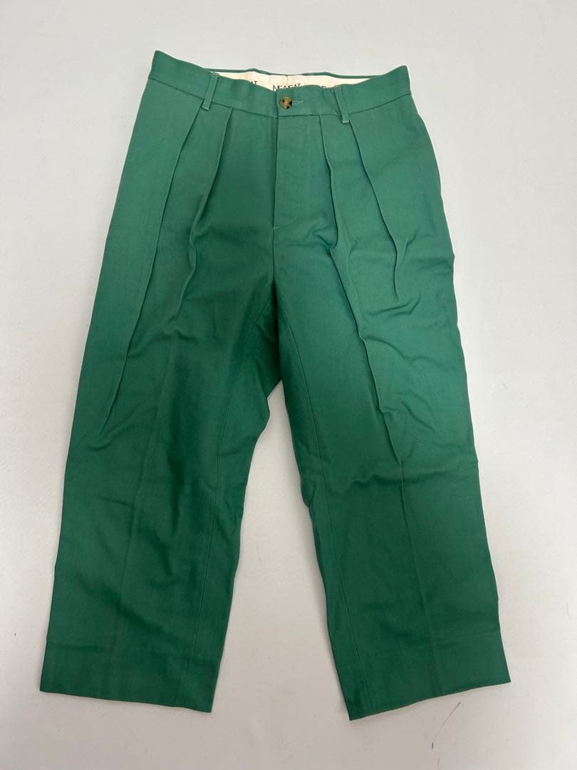 NEAT ニート USA製 2タック チノ ロングパンツ グリーン