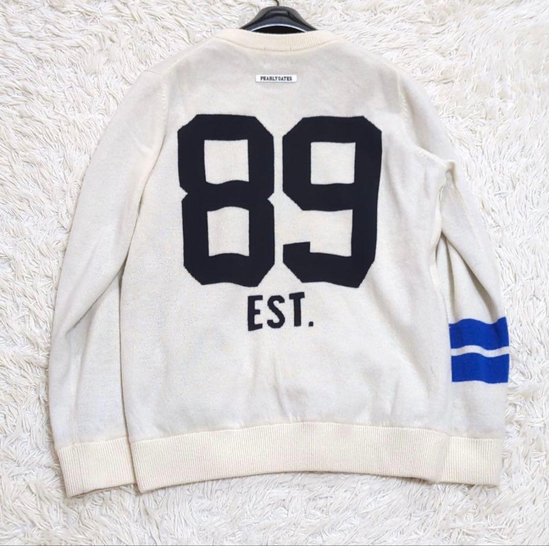 PEARLY GATES セーター　ホワイト　24年AWモデル　美品　裏地あり