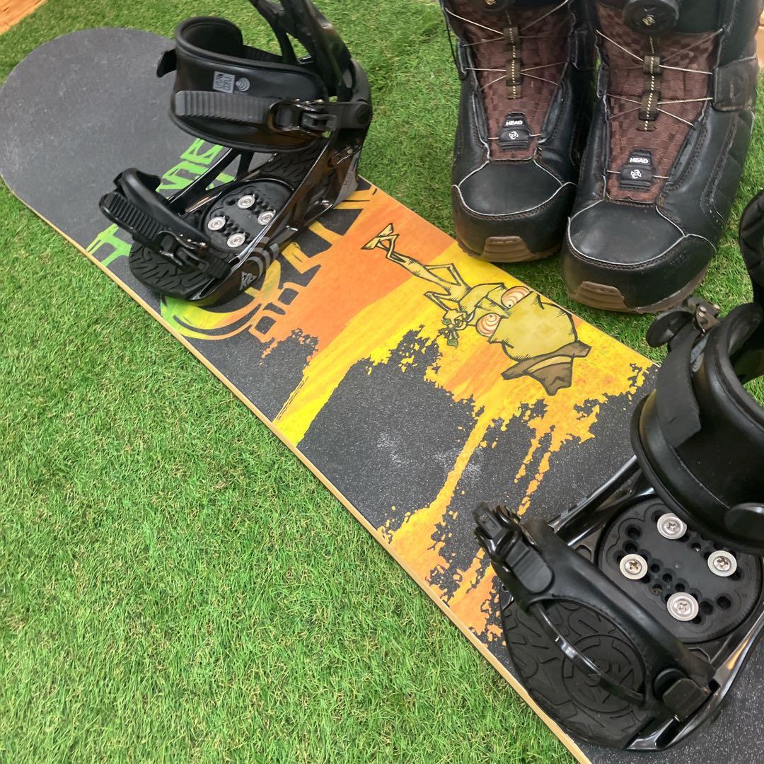 即乗り　スノーボードセット 152cm K2 HEADフォルクル27.5㎝