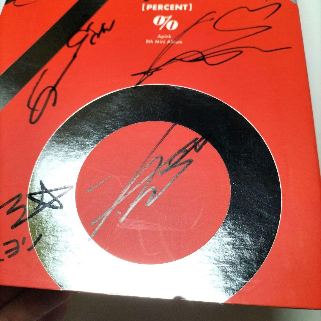 本人直筆サイン⭐韓国⭐Apink⭐% Percent⭐エーピンク⭐パーセント
