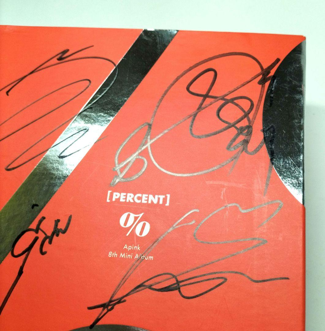 本人直筆サイン⭐韓国⭐Apink⭐% Percent⭐エーピンク⭐パーセント