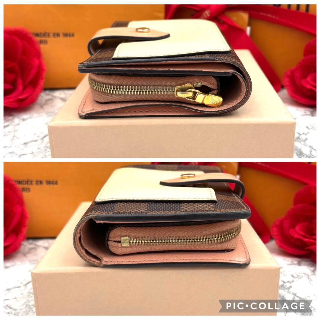 【極美品】 ルイヴィトン ダミエ ポルトフォイユ ジュリエット 折り財布