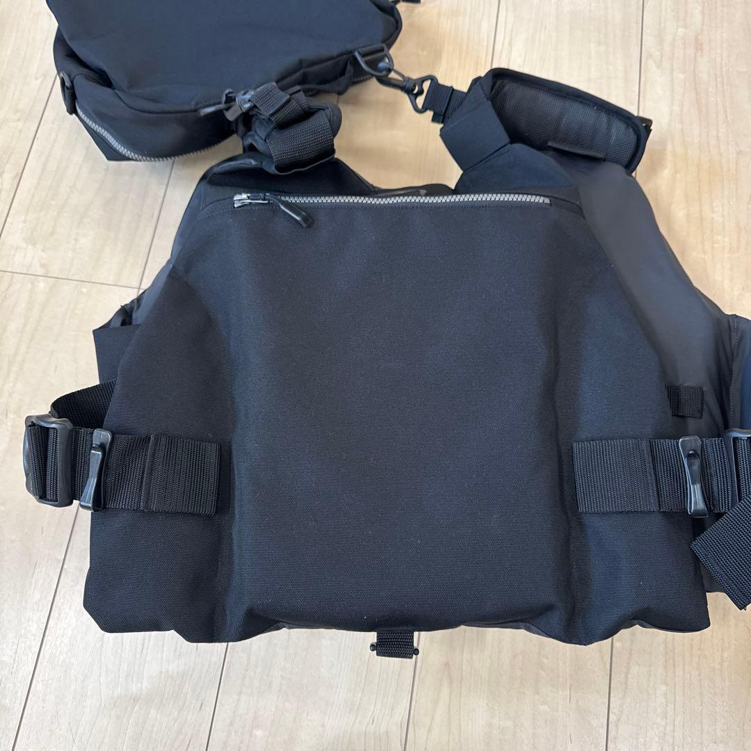 SHIMANO フィッシングベスト ブラック VF036V