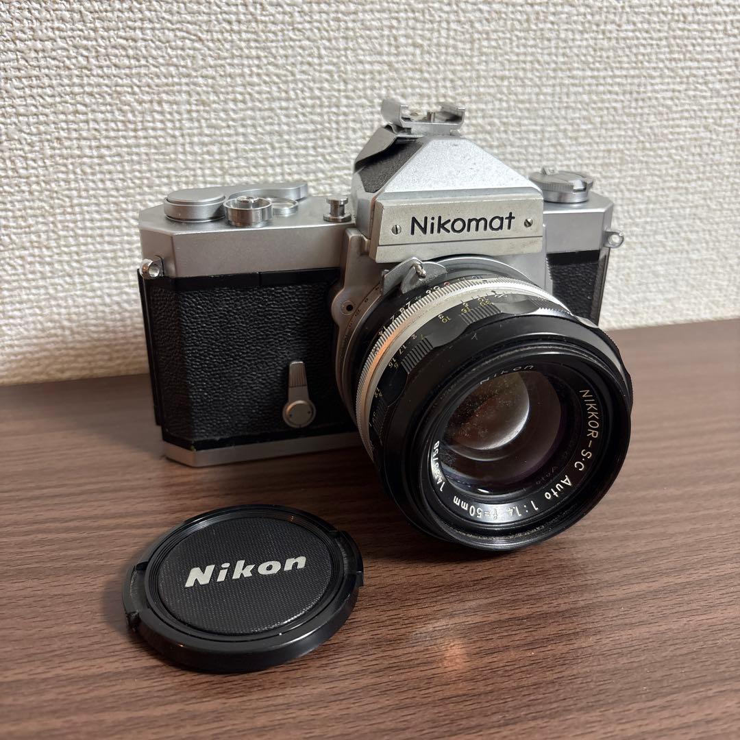 動作良好 nikomat ft ニコマートFT フィルムカメラ シルバー