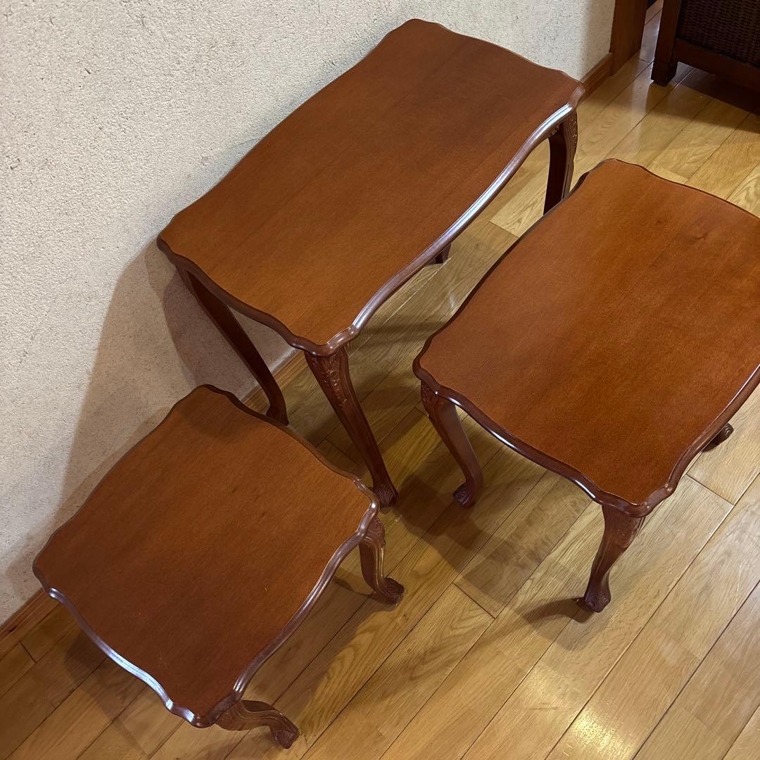 大幅値下げ！猫脚ネストテーブル　アンティーク