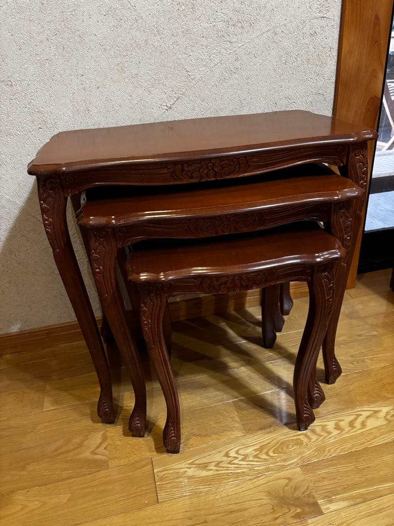 大幅値下げ！猫脚ネストテーブル　アンティーク