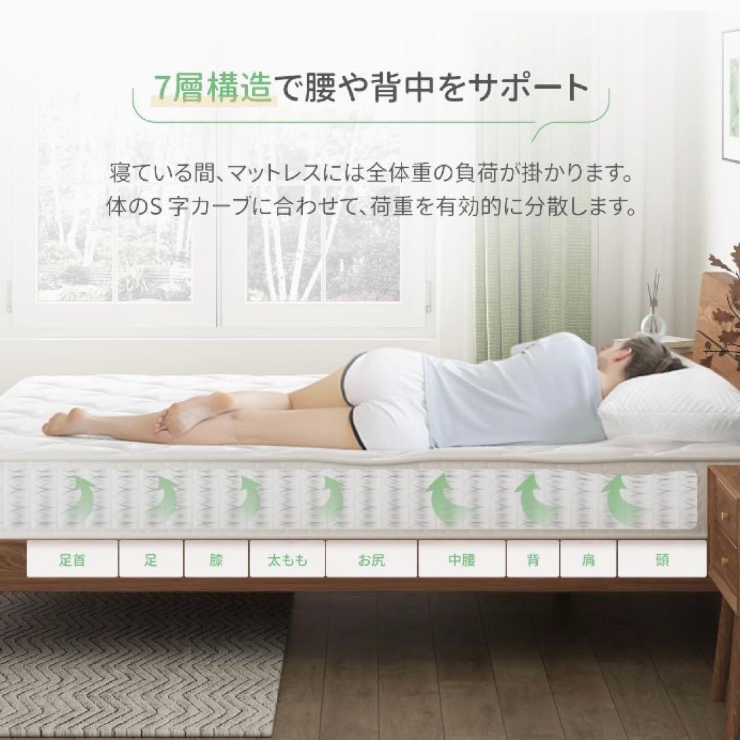 ❤️大特価❤️ マットレス　クイーン　18cm ポケットコイル　高密度　体圧分散