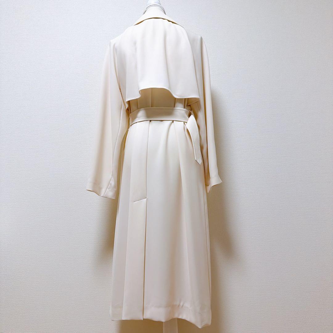 セオリーリュクス　トレンチコート　FLONI LEAD シフォンホワイト