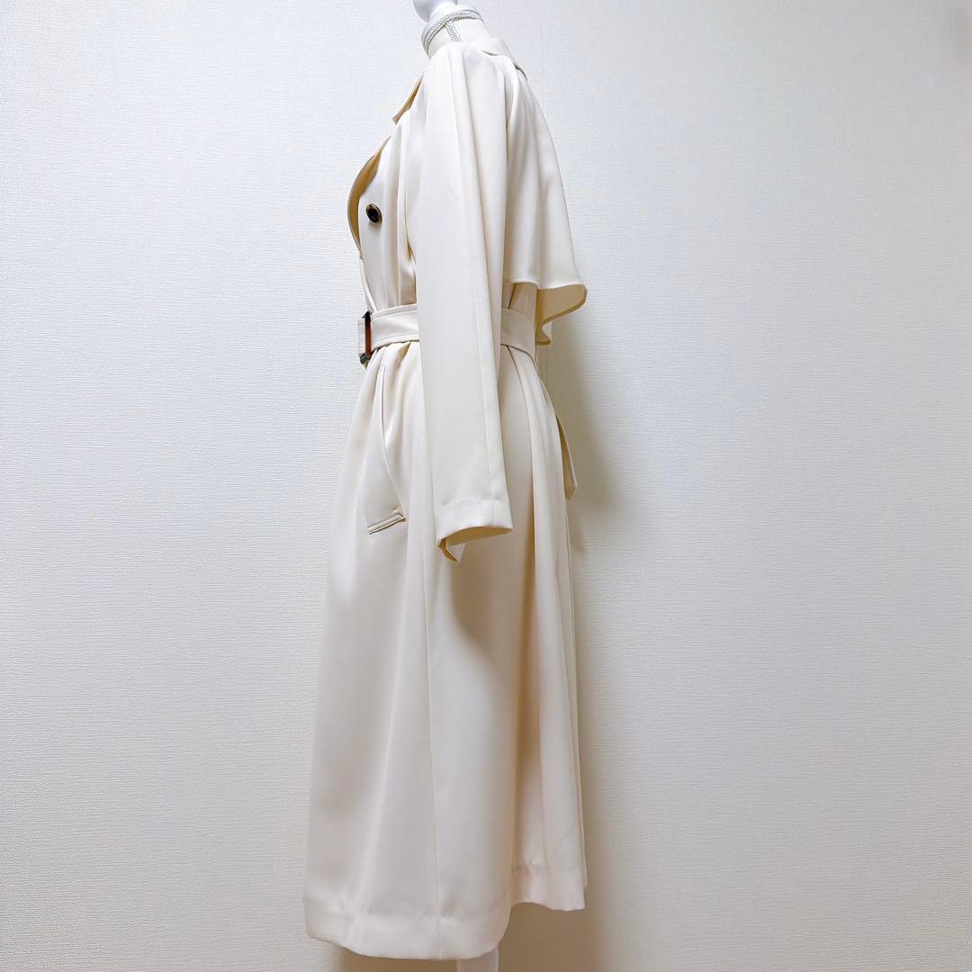 セオリーリュクス　トレンチコート　FLONI LEAD シフォンホワイト