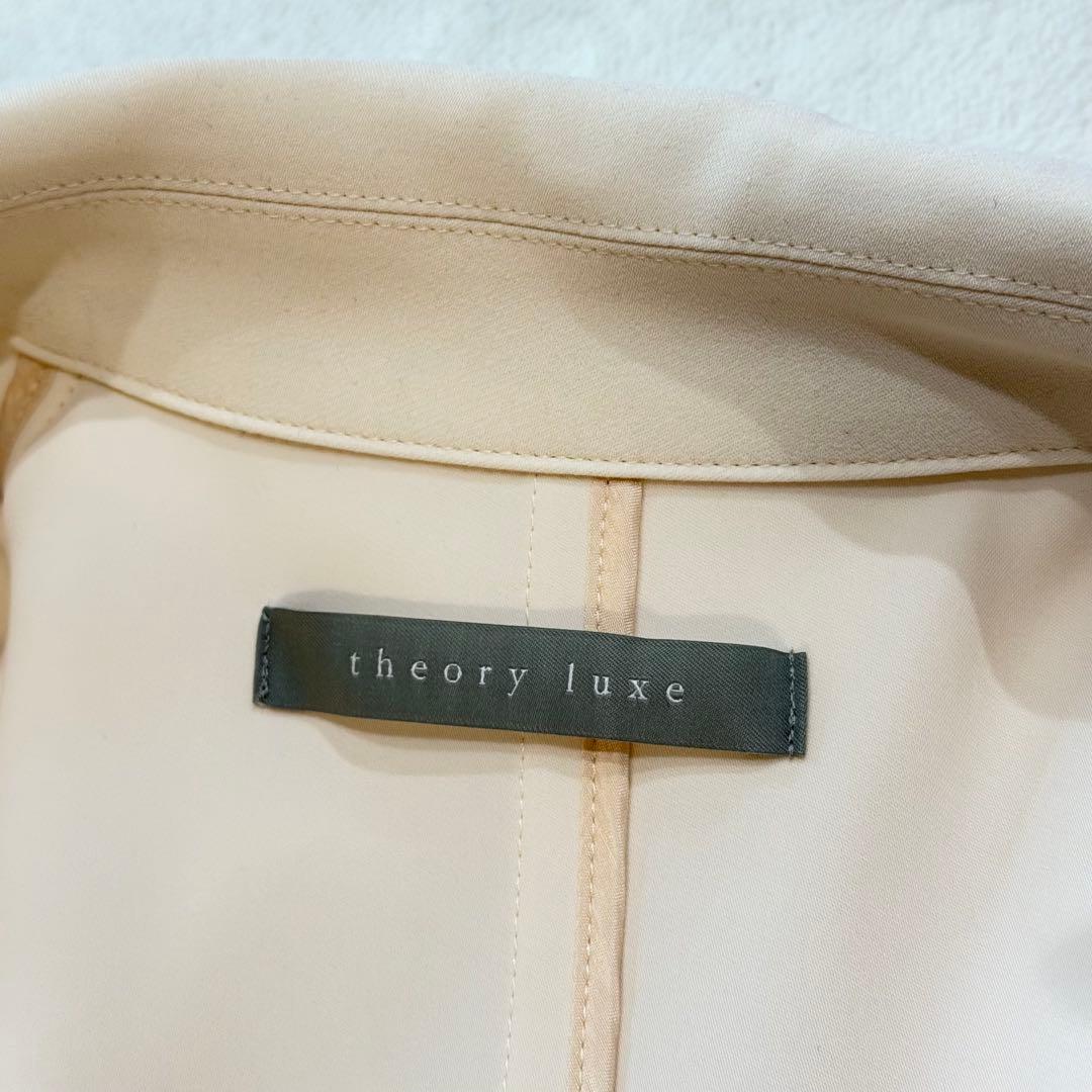 セオリーリュクス　トレンチコート　FLONI LEAD シフォンホワイト