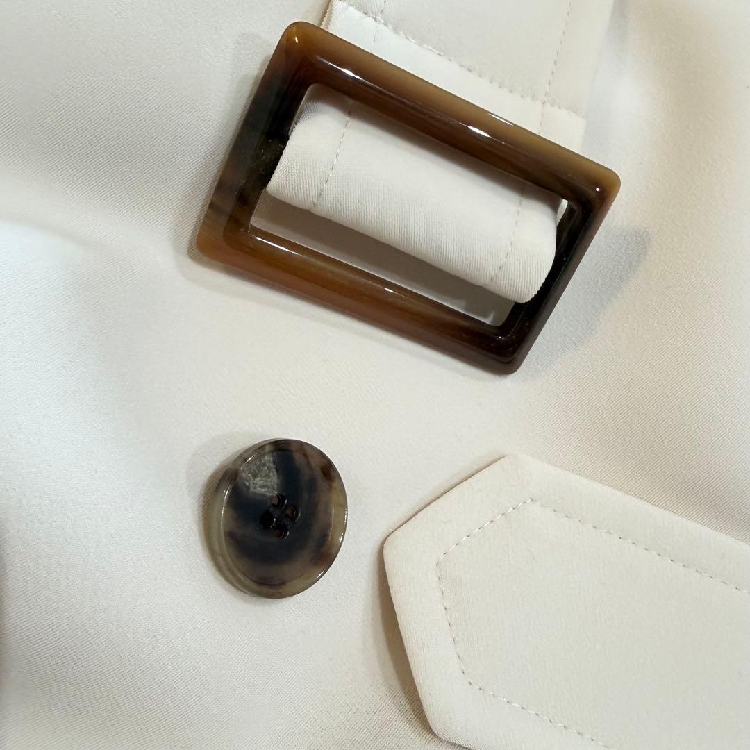 セオリーリュクス　トレンチコート　FLONI LEAD シフォンホワイト