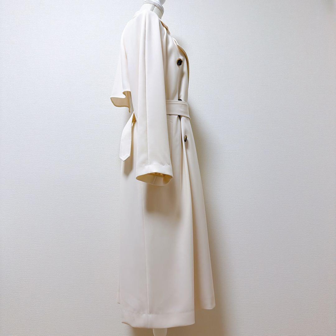 セオリーリュクス　トレンチコート　FLONI LEAD シフォンホワイト