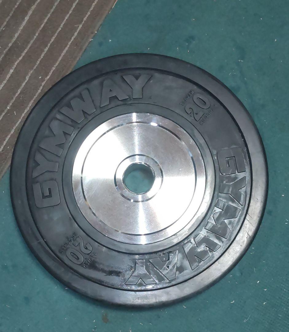 GYMWAY 20kgプレート２枚 バンパープレート ①