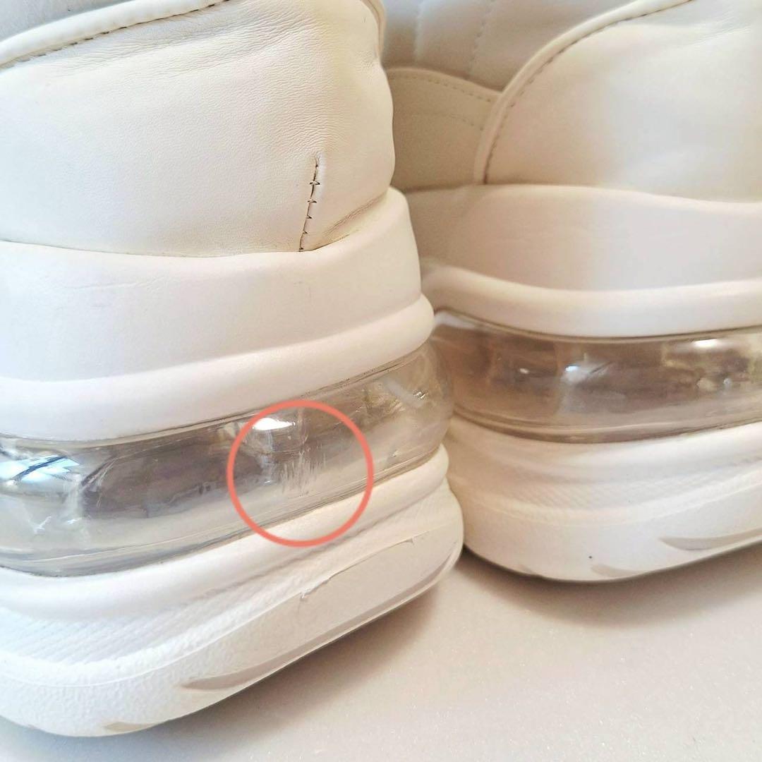 B2057【美品】SLYエアプラットフォームスニーカー 厚底 レザー M 白