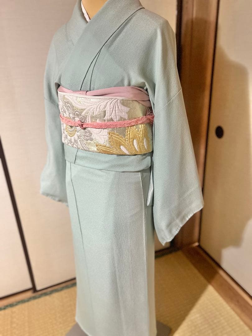 色無地　4点フルセット　卒業式　入学式　七五三　結婚式　お宮参り　袴　一つ紋