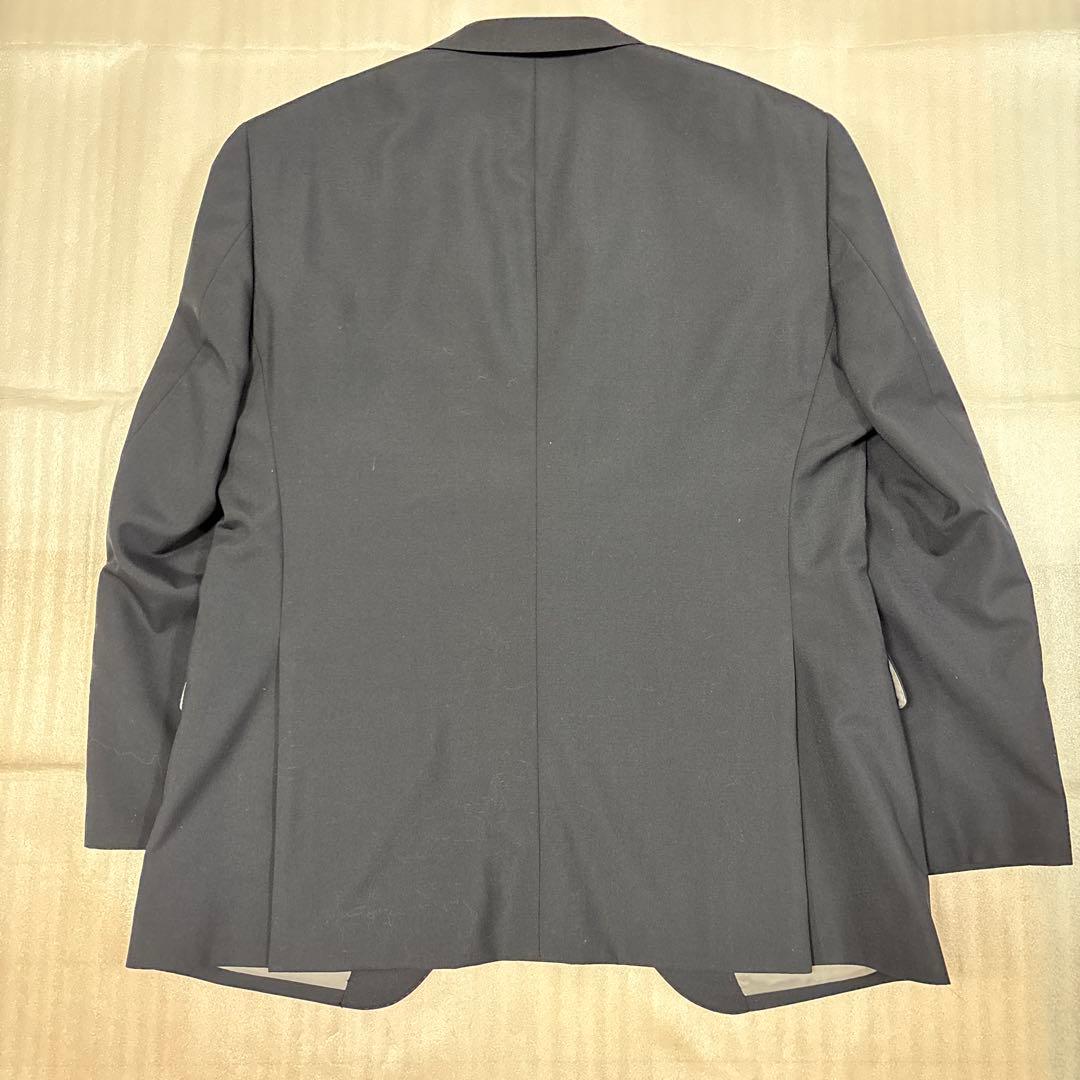 美品✨大きいサイズ 約BE7 ダークネイビー無地 オーダー セットアップスーツ