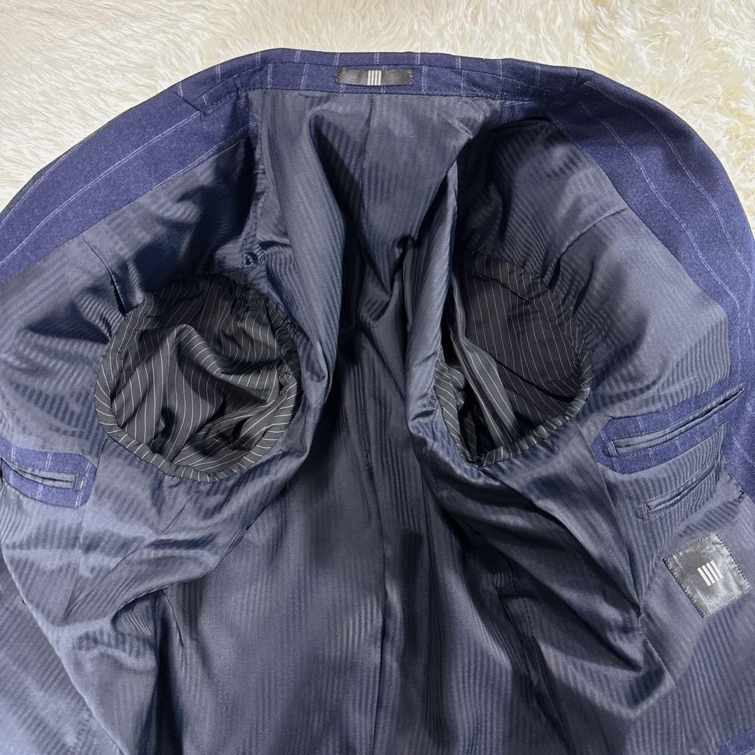 【イタリア生地】スーツセレクト カノニコ セットアップ スーツ ストライプ Y4