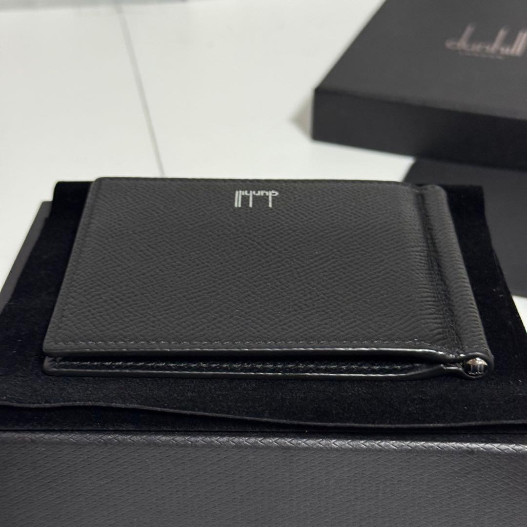 ⭐️未使用⭐️dunhill ダンヒル　マネークリップ　グレインレザー　　ブラック