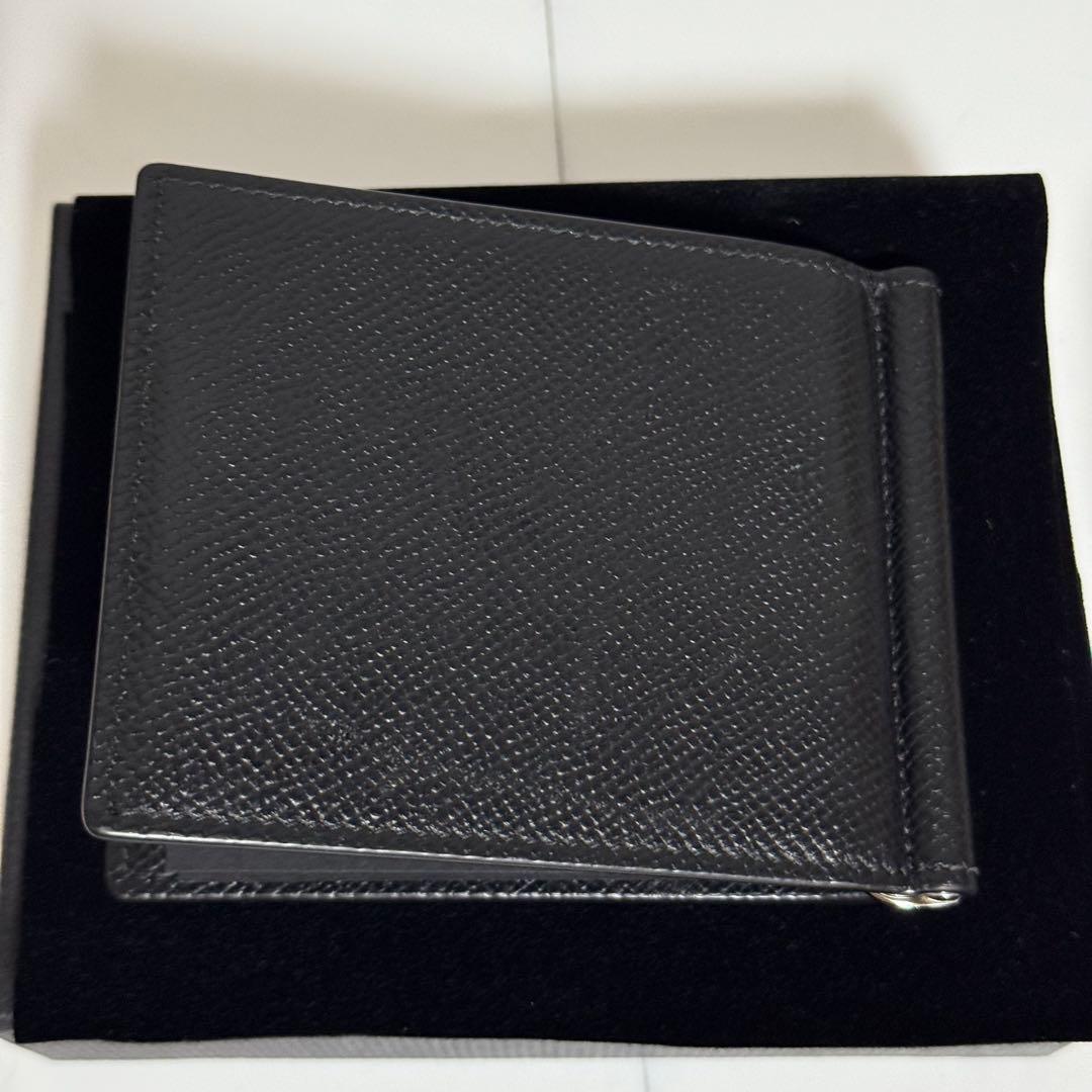 ⭐️未使用⭐️dunhill ダンヒル　マネークリップ　グレインレザー　　ブラック
