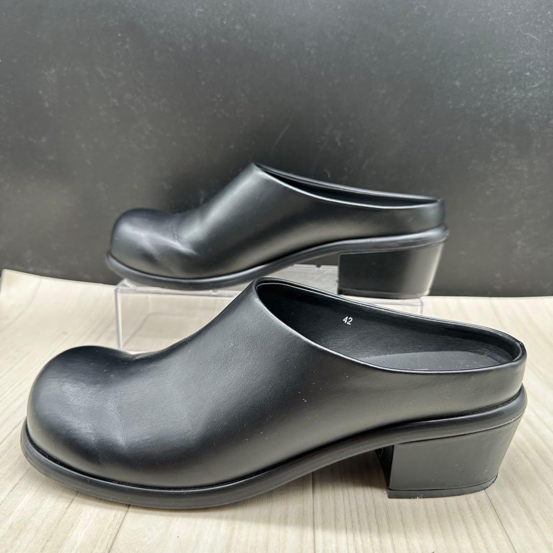 【Lui's】ルイス 27 ワイドトゥーミュール サンダル レザー 42