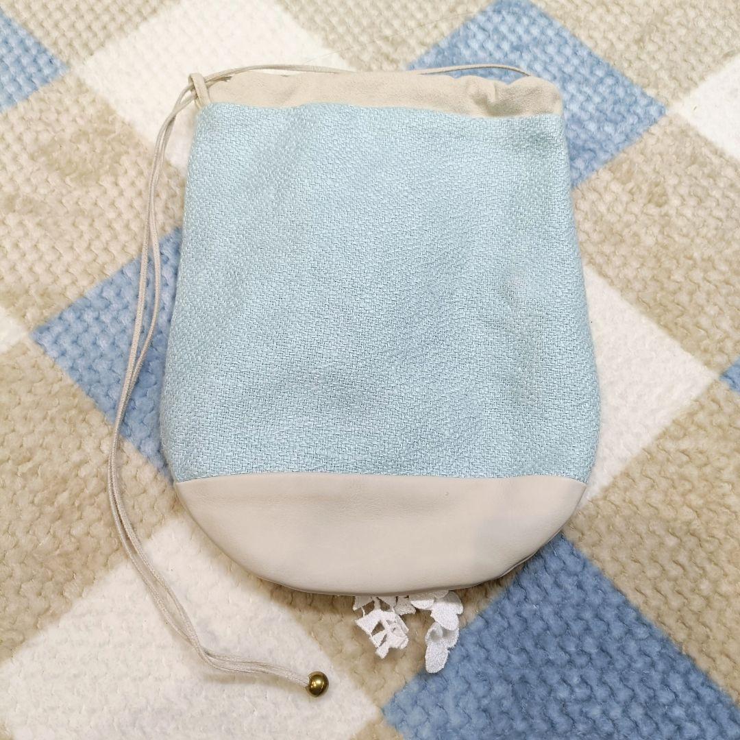 ミナペ ルホネン forest parade 巾着 ショルダーバッグ レース