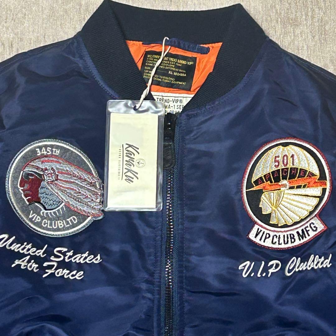 未使用　タグ付き　karaku VIP CLUB フライトジャケット　ネイティブ