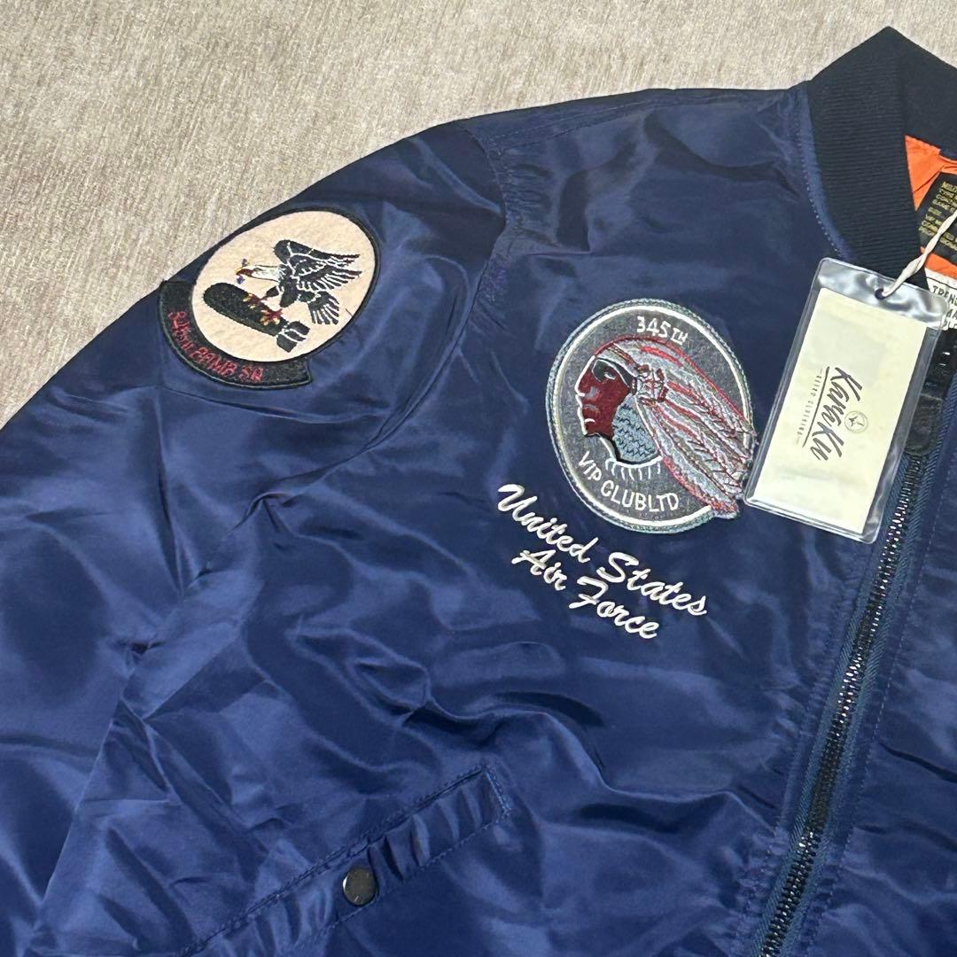 未使用　タグ付き　karaku VIP CLUB フライトジャケット　ネイティブ