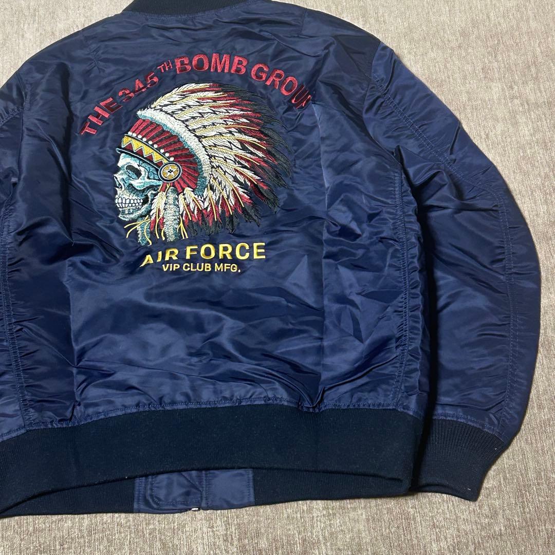 未使用　タグ付き　karaku VIP CLUB フライトジャケット　ネイティブ