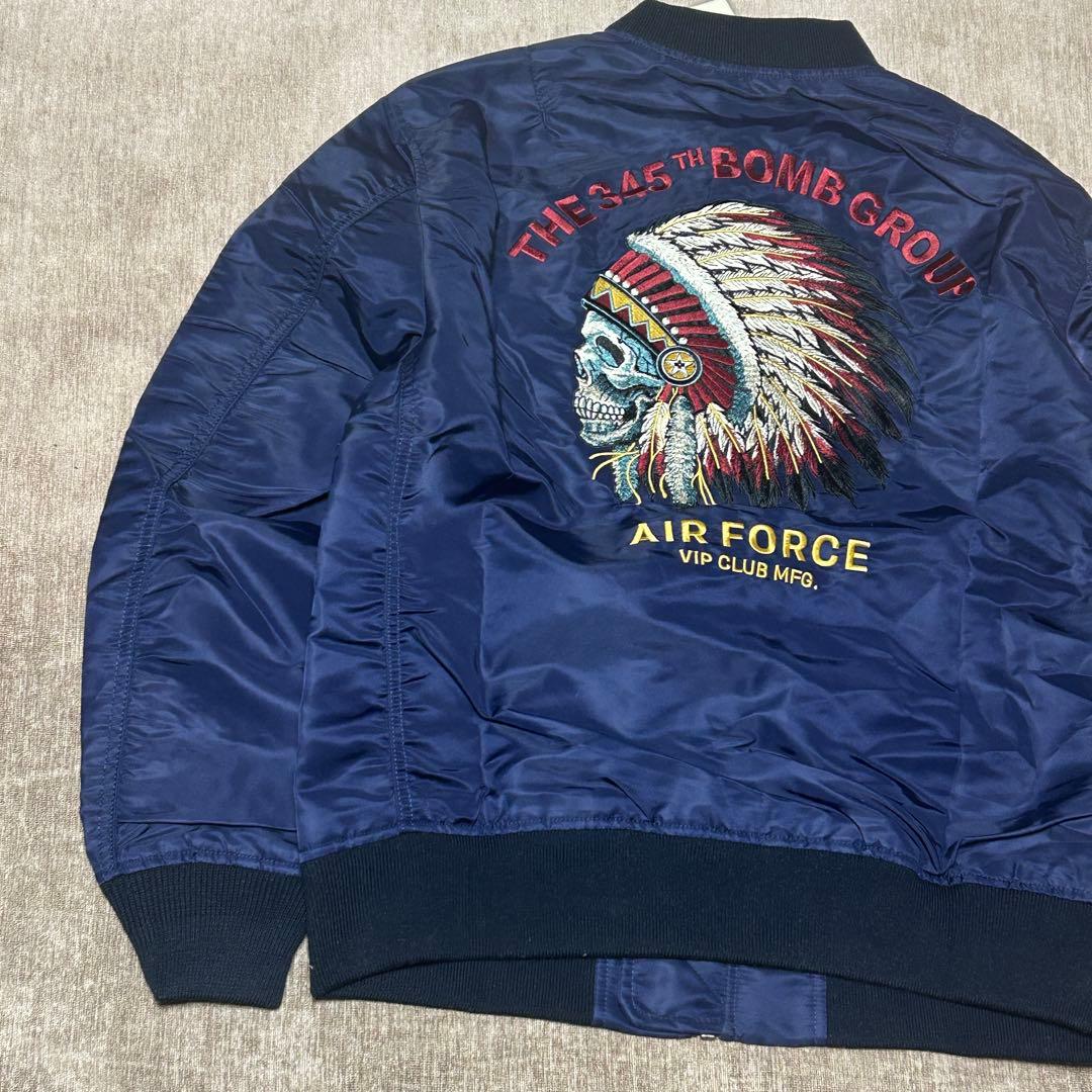 未使用　タグ付き　karaku VIP CLUB フライトジャケット　ネイティブ