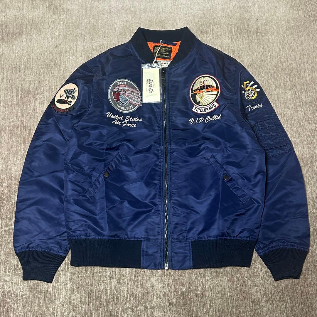 未使用　タグ付き　karaku VIP CLUB フライトジャケット　ネイティブ