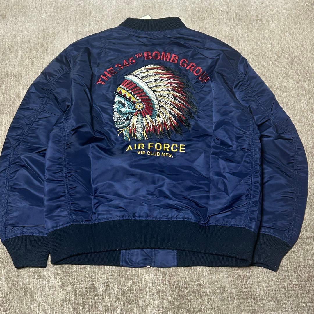 未使用　タグ付き　karaku VIP CLUB フライトジャケット　ネイティブ