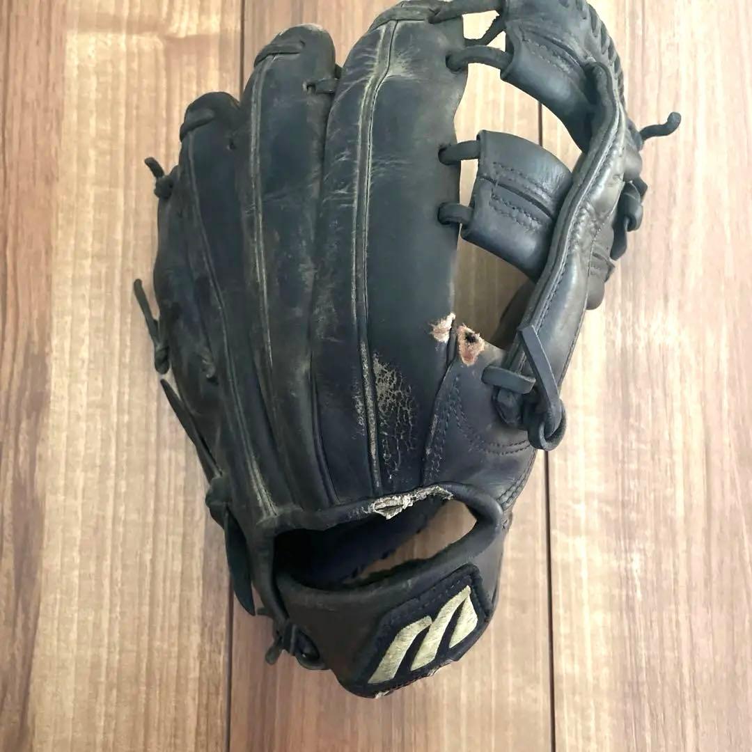 年末セール！ミズノ⭐︎硬式野球グローブ 黒 使用感あり