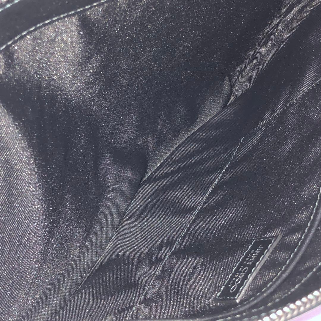 新品　ジミーチュウ　セカンドバッグ　クラッチバッグ　スタッズ　スター　レザー　黒