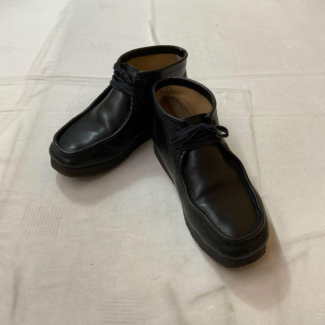 STOCK NO: ストックナンバー モカシンショートブーツ 25.5cm 黒