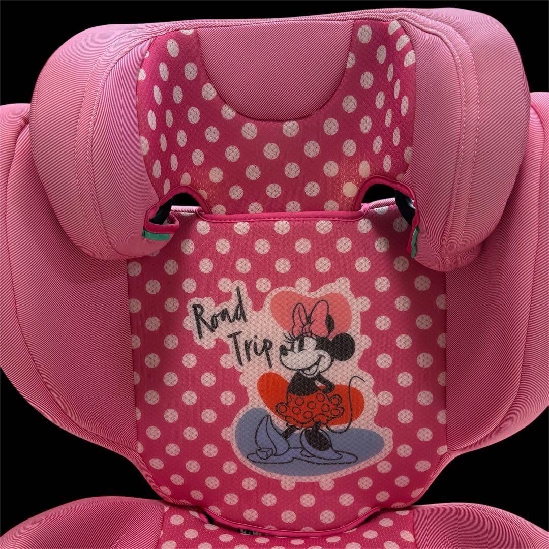 【期間限定割引】美品 ディズニー ハイバックジュニアシート ミニーマウスデザイン
