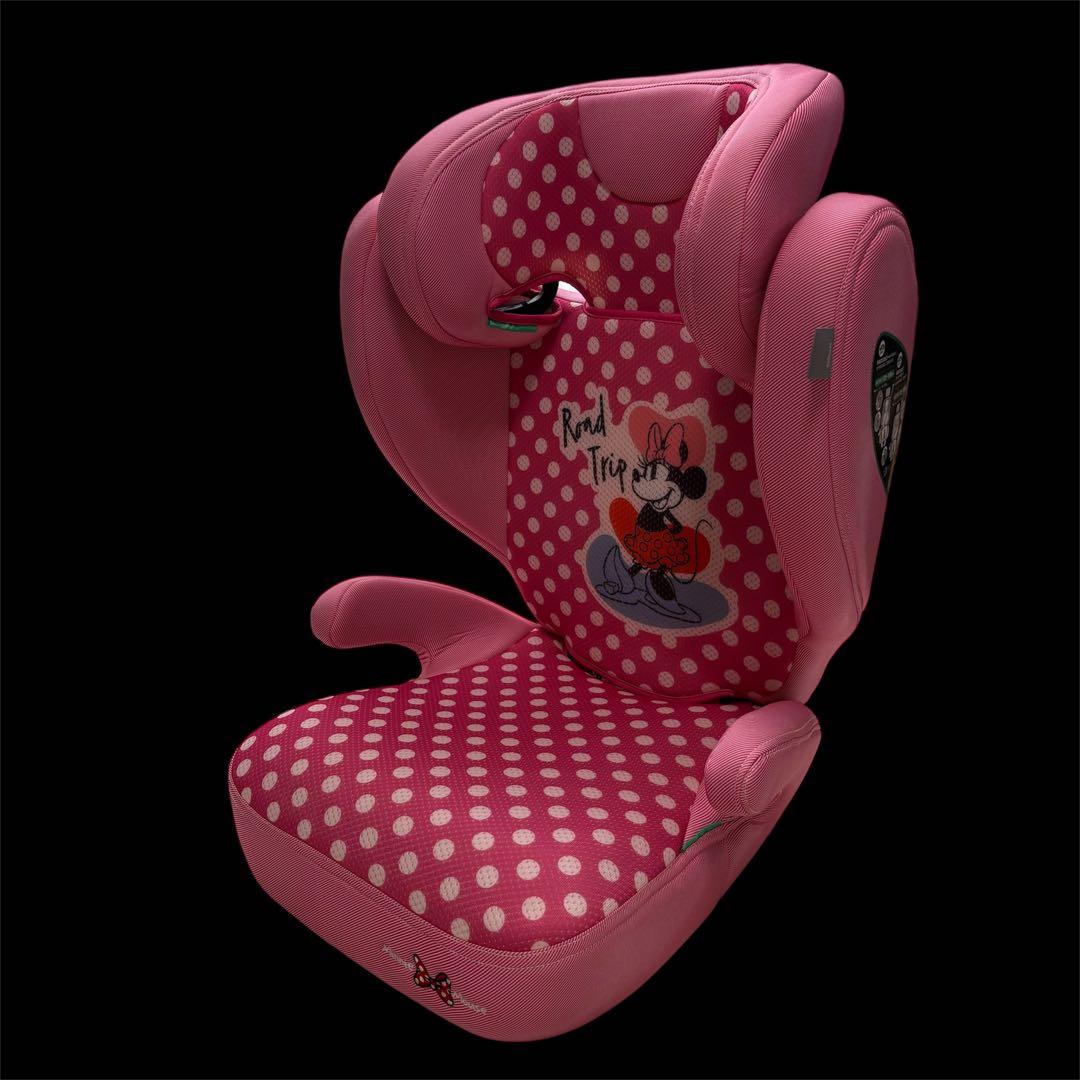 【期間限定割引】美品 ディズニー ハイバックジュニアシート ミニーマウスデザイン