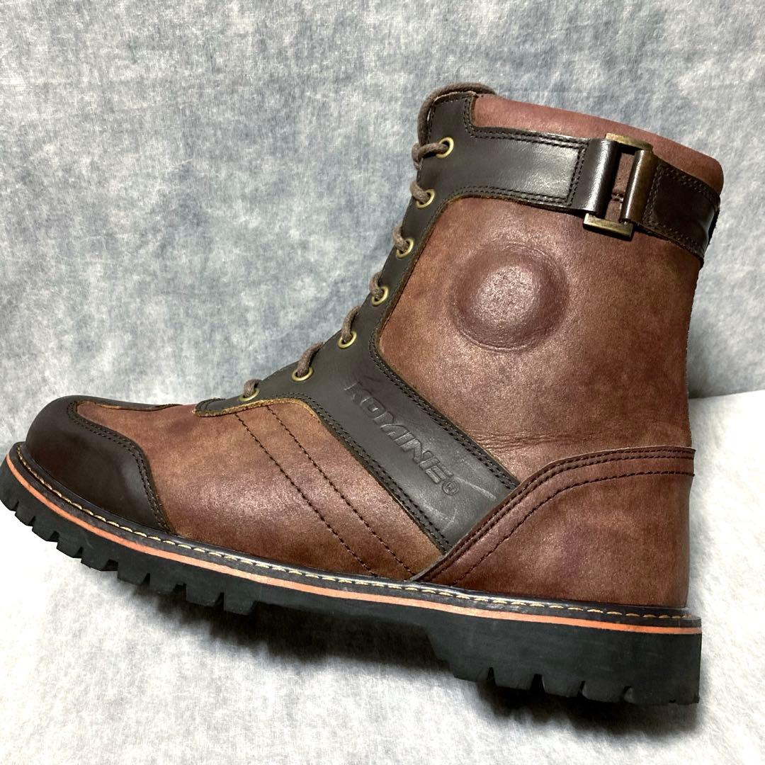 美品 KOMINE コミネ ビンテージライディングブーツ バイク ツーリング 靴