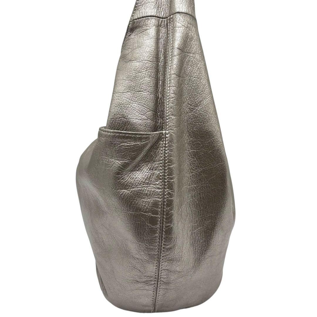 【美品】 ear PAPILLONNER うさぎ ハンド バッグ シルバー