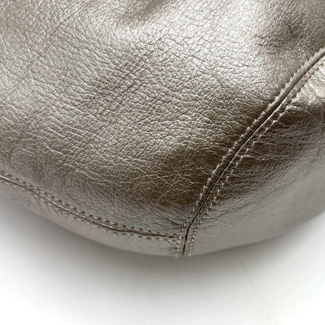 【美品】 ear PAPILLONNER うさぎ ハンド バッグ シルバー