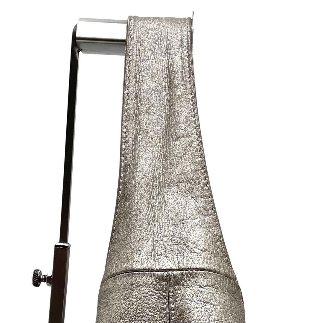 【美品】 ear PAPILLONNER うさぎ ハンド バッグ シルバー